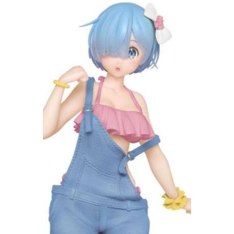 Re:Zero Precious PVC Statue Rem Original Salopette Swimwear Ver. Renewal 23 cm