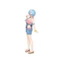 Re:Zero Precious PVC Statue Rem Original Salopette Swimwear Ver. Renewal 23 cm