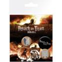 Attack on Titan Pin-Pack Buttons 6-Pack Characters