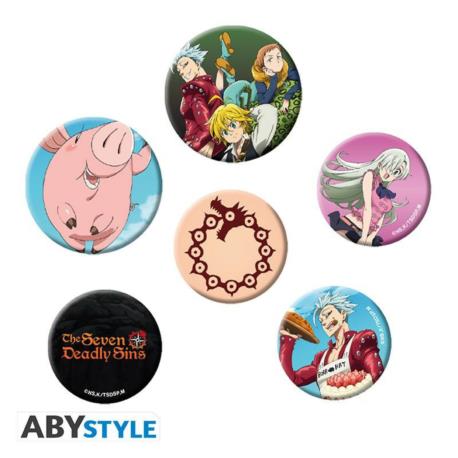 Seven Deadly Sins Badge Pack Characters