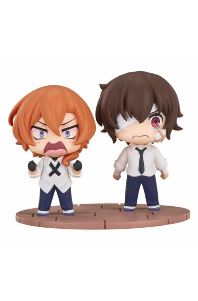 Bungo Stray Dogs Wan! Chibi Figures Osamu Dazai & Chuya Nakahara: Fourteen-Year-Old Ver. 8 cm