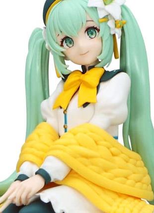 Hatsune Miku Noodle Stopper PVC Statue Flower Fairy Lily White Ver. 14 cm