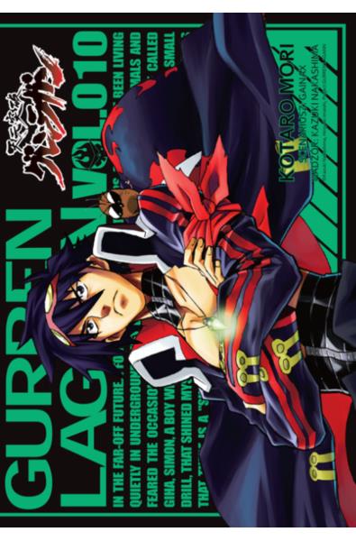 Przebijający niebosa Gurren Lagann 10 + karto-naklejka