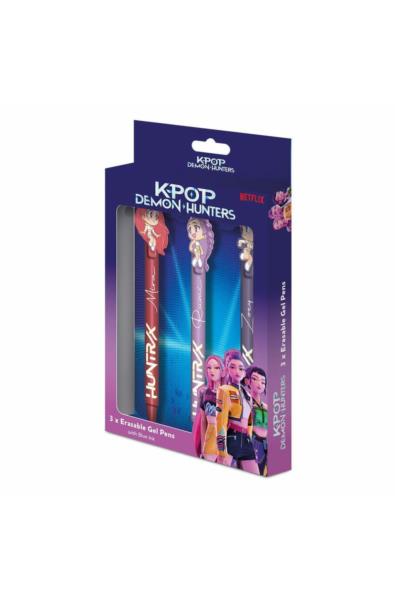 KPop Demon Hunters Gel Pens 3-Pack Erasable