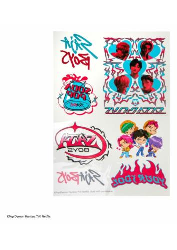 KPop Demon Hunters Tattoo Stickers KPop Demon Hunters